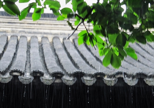 短章|雨点落在瓦背上_《青年文摘》杂志唯一官
